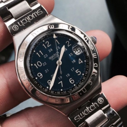 Đồng hồ Swatch Thụy Sỹ mặt xanh #0240