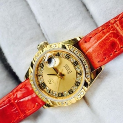  Đồng hồ nữ Raymon well đính kim cương, bọc vàng #0307 